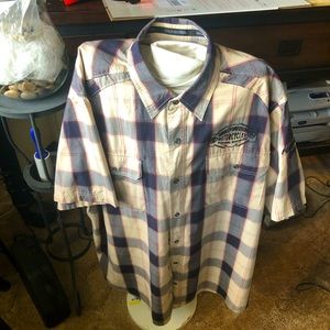 Harley Davidson Short Sleeve Button Down Shirt. Size 3XL